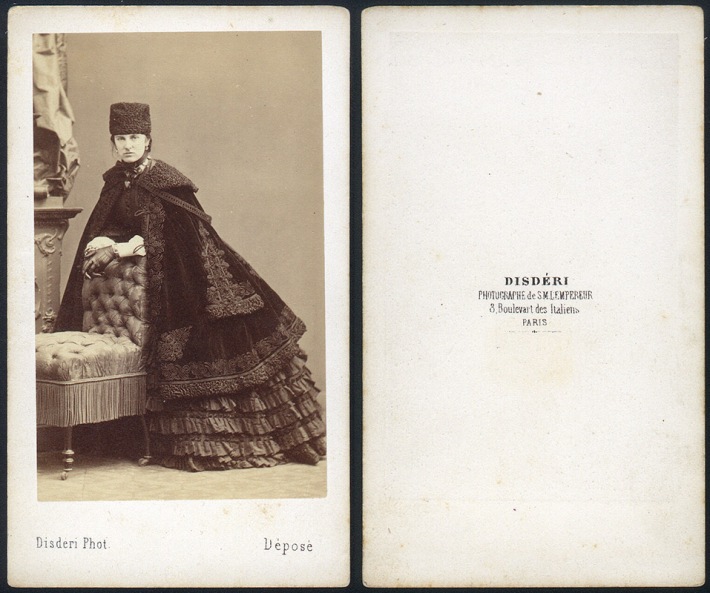 Anne Sutherland-Leveson-Gower, Duquesa de Sutherland. Carte-de-visite, paper albuminat. ca 1860. Disdéri. Col·lecció de l’autor 